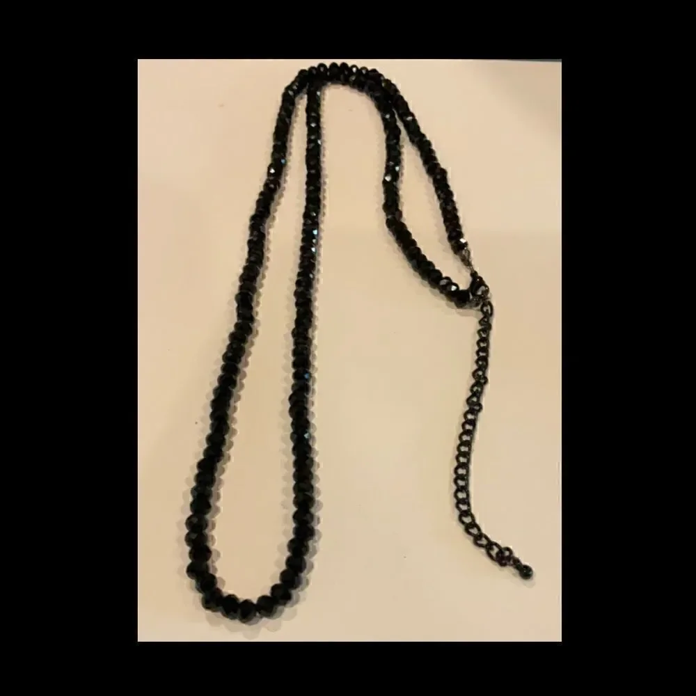 Gorgeous Vintage Black Onyx Necklace